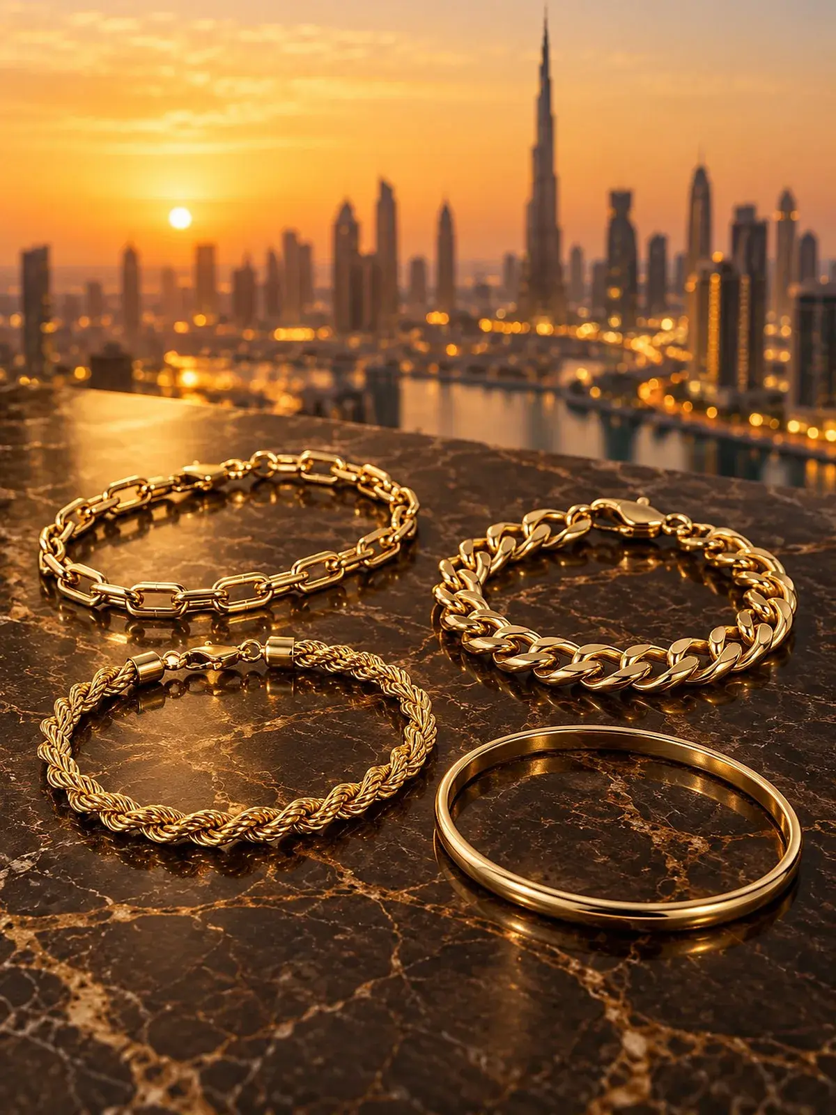 18K Gold Bracelets