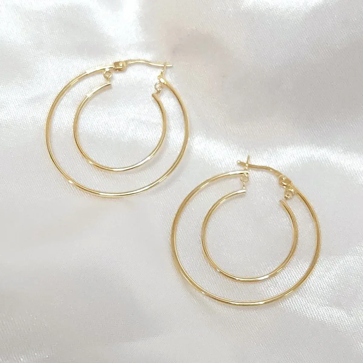 Double Wire Hoop Earrings