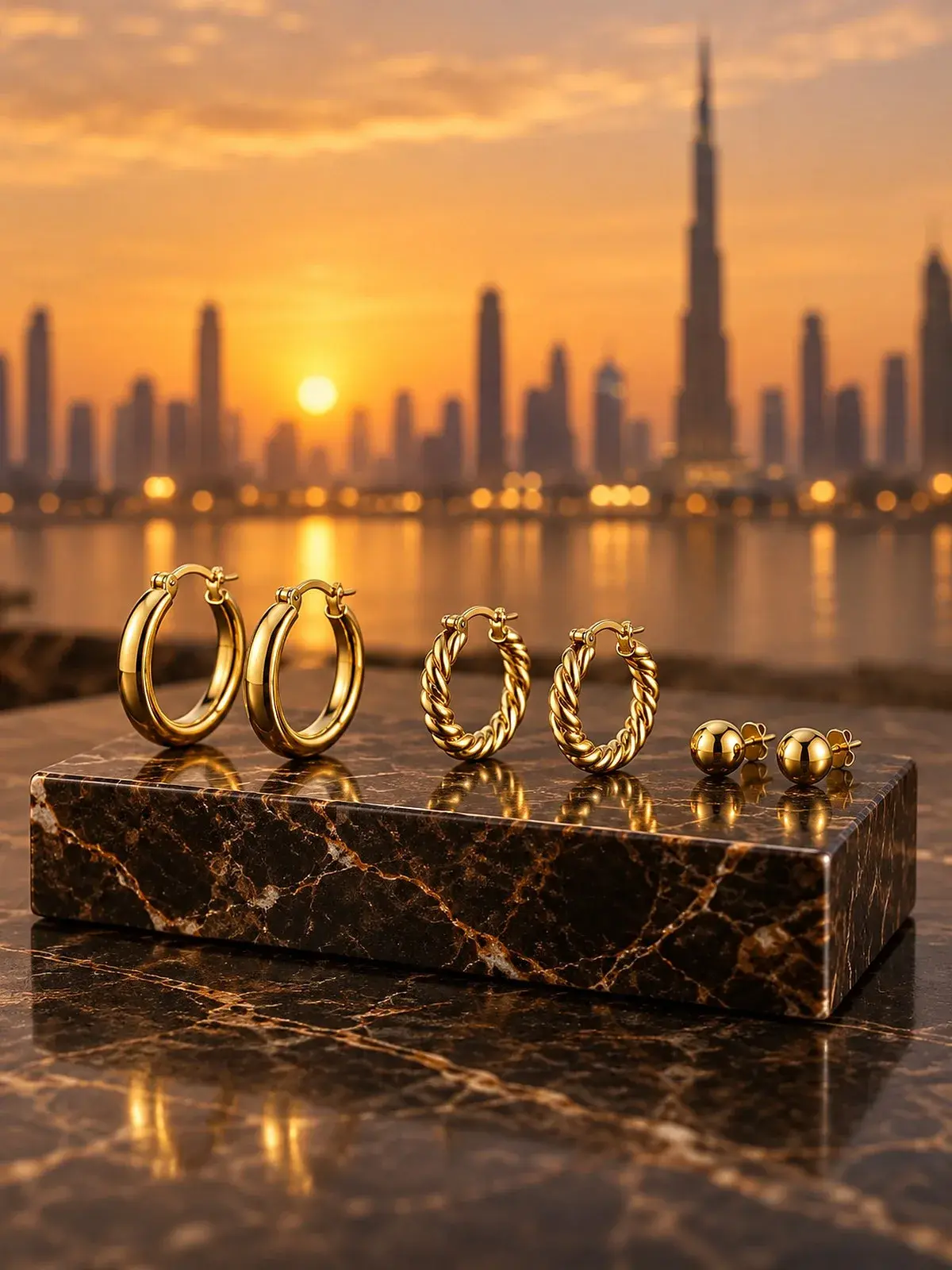 18K Gold Earrings