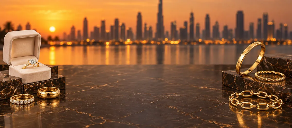 Rings Priced by Today's Gold Rate — Dubai Gold Jewellery